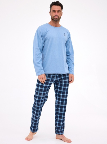 Cornette pánské pyžamo 124/308 Sequoia dlouhý rukáv velikost 4XL