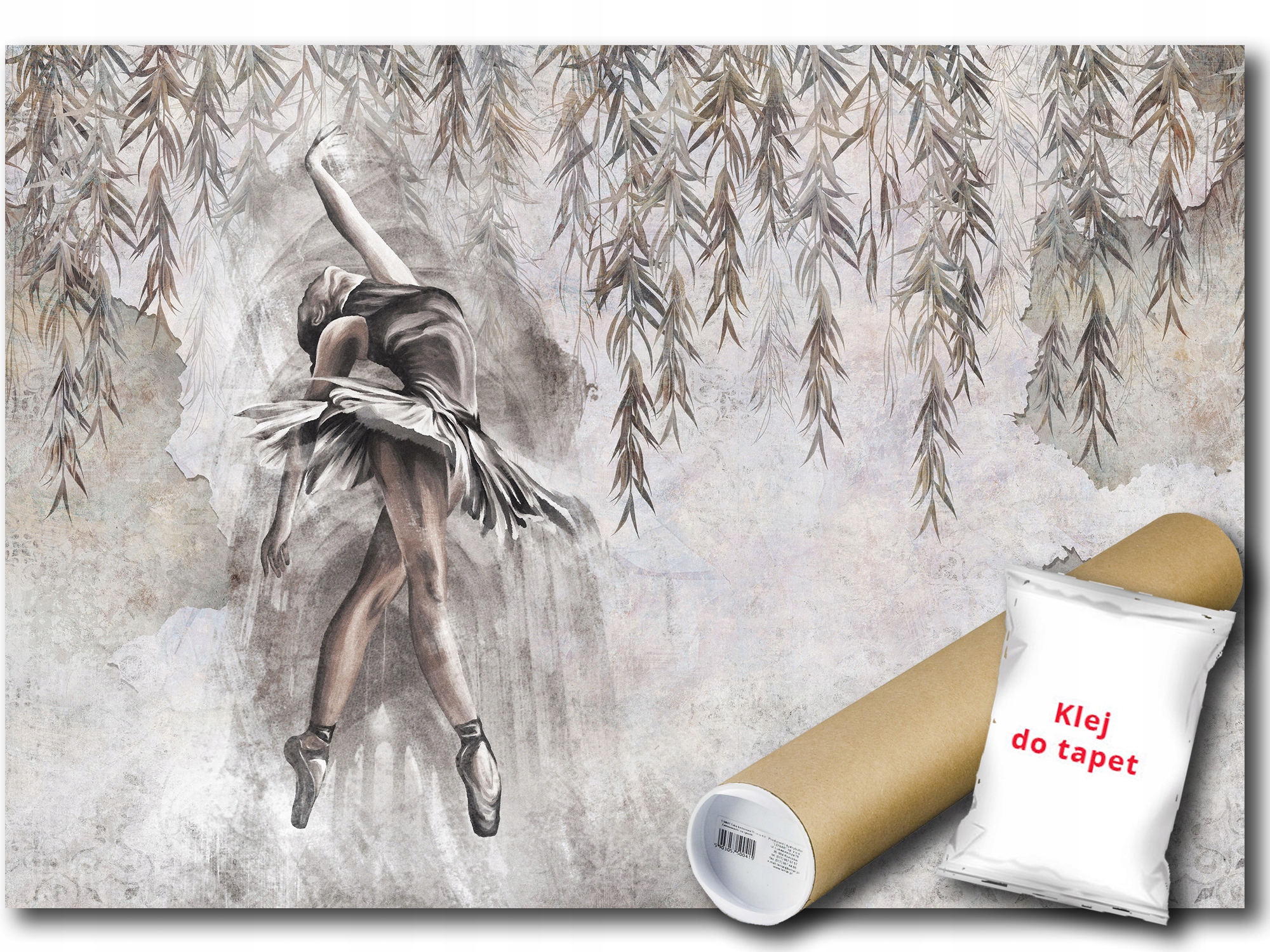 Vinylová Fototapeta Listy Vrba Baletka Tanečnice Tanec 208x146