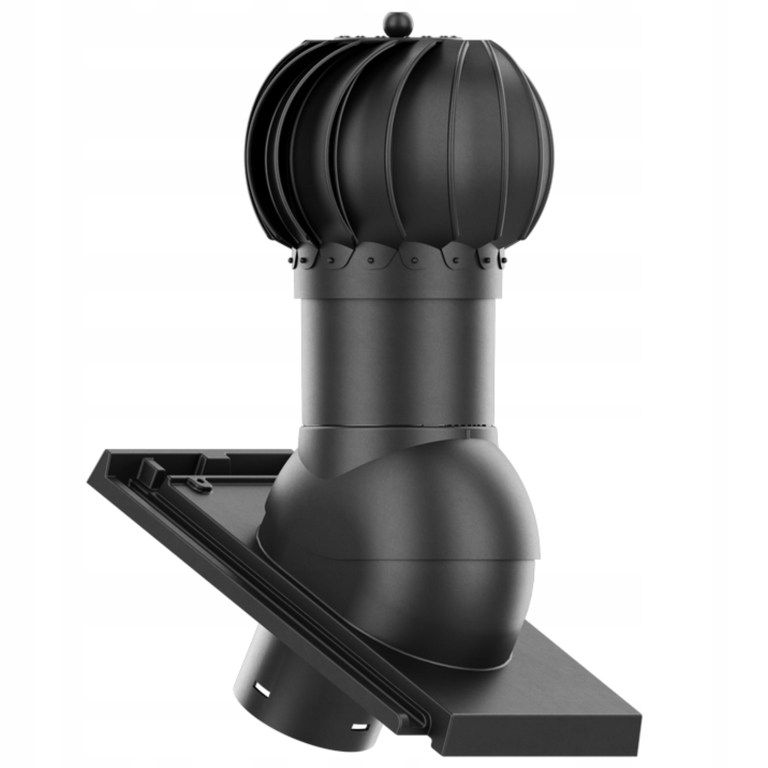 Větrací komín Otočný kulatý fi150 Creaton Domino Černý