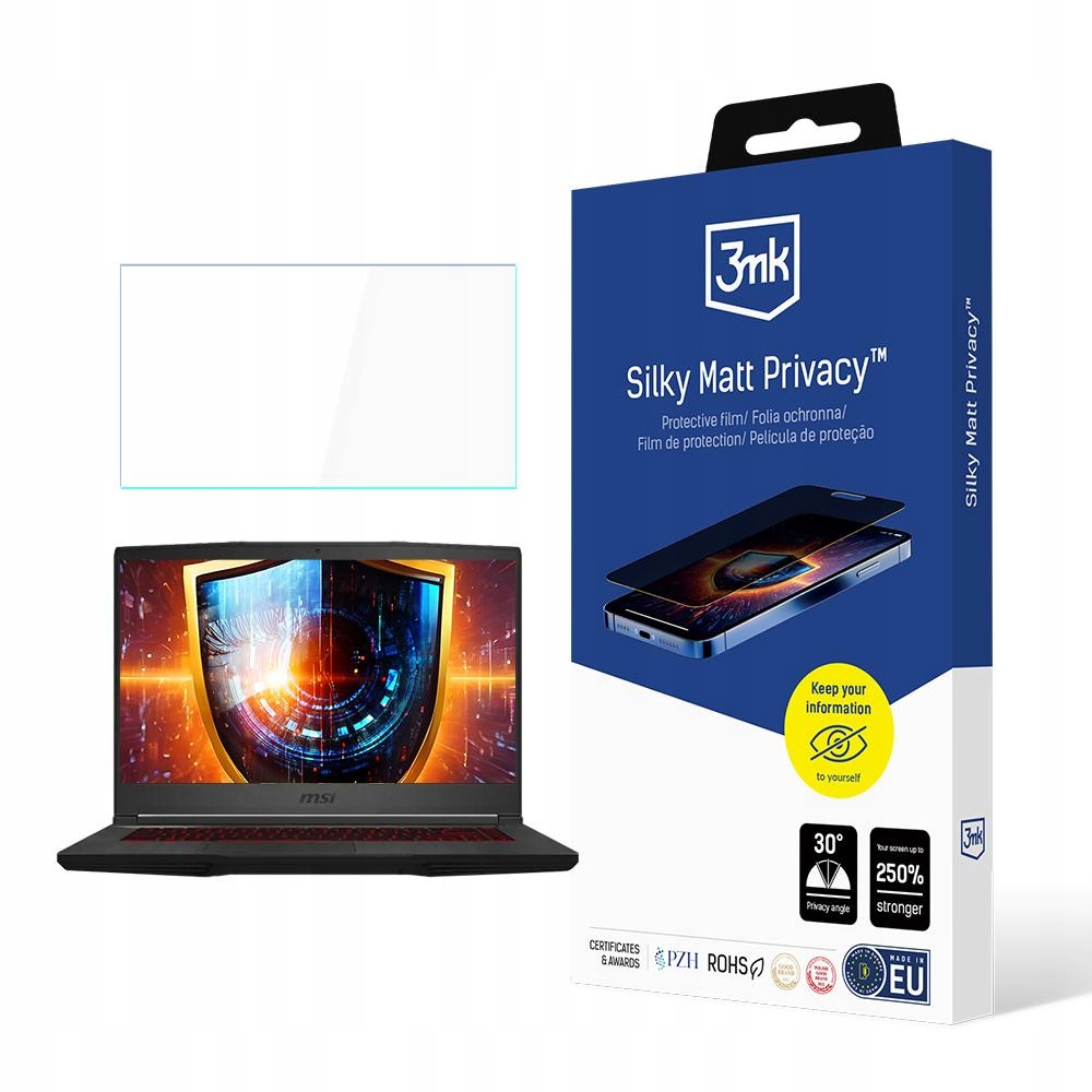 Ochranná Fólie pro Msi Bravo 15 až 15" 3mk Privacy 2-way (s lepidlem)