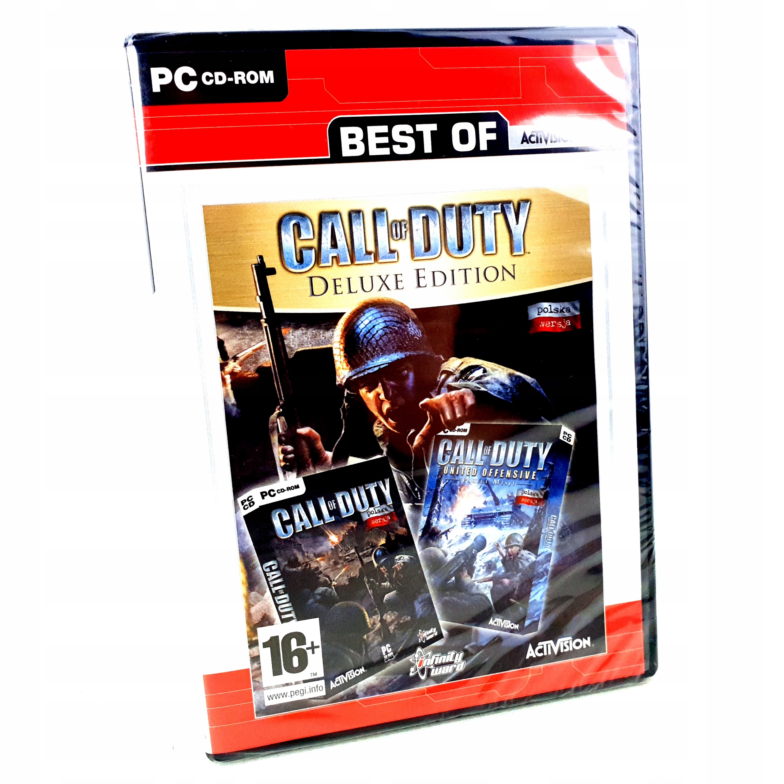 NOWA CALL OF DUTY 1 I + DODATEK DELUXE EDITION PC PL