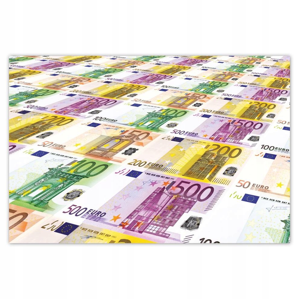 

Plakat 60x40 Dużo kasy Pieniądze Euro