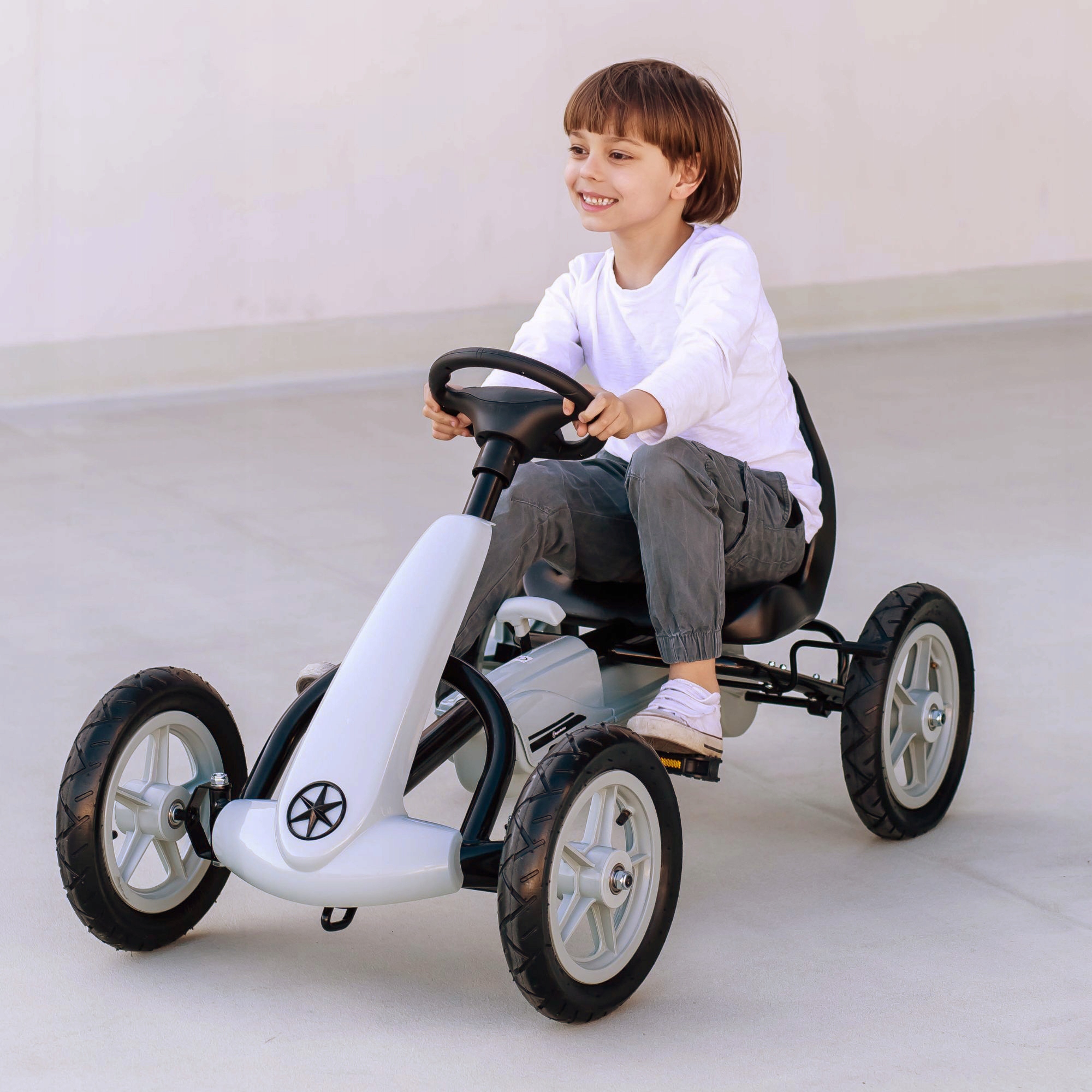 Gokart Na Pedały Do 50kg Dla Dzieci Jeździk Bezpieczny Hamulec Ręczny Certyfikaty, opinie, atesty CE EN 71