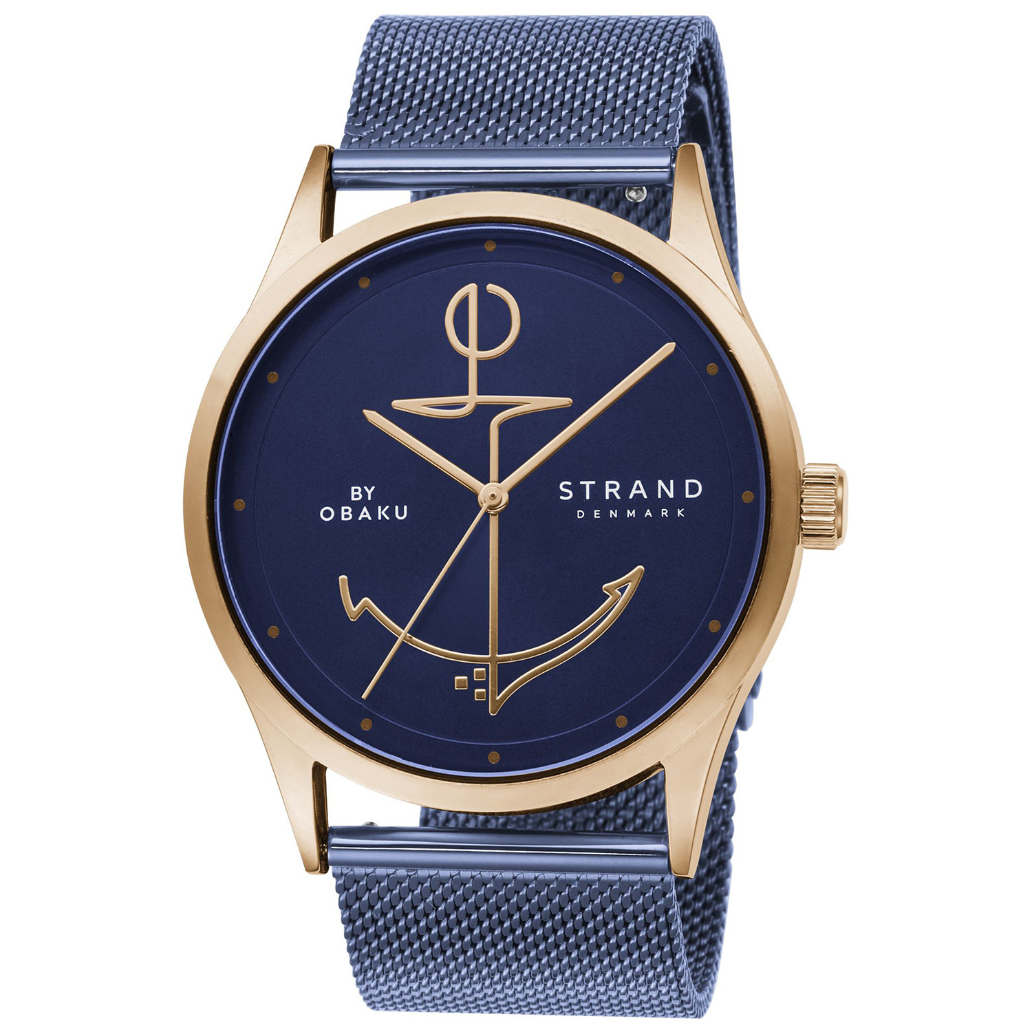 Pánské Hodinky Strand S720GXVLML-DN modré s kovovým náramkem