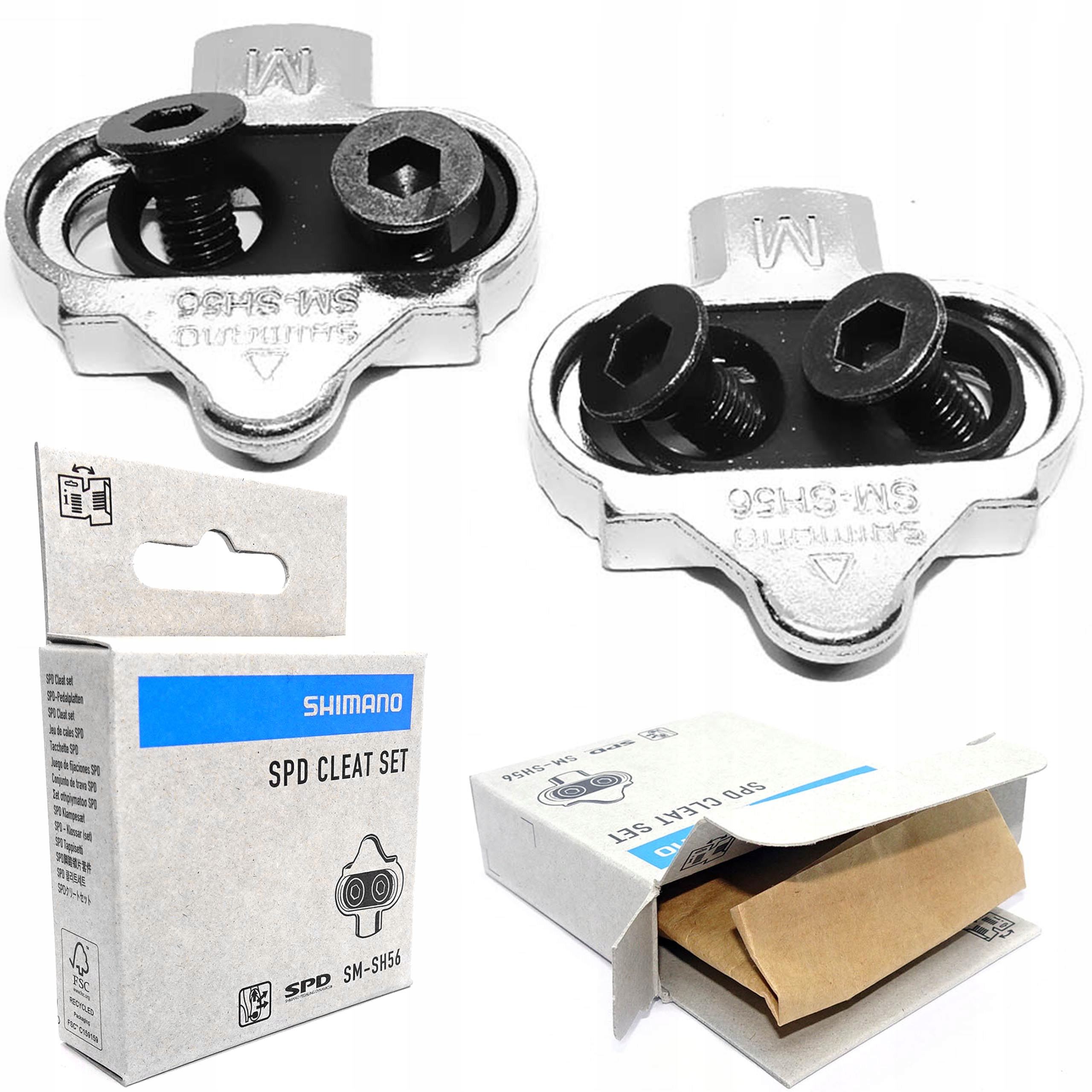 SHIMANO BLOKI SM-SH56 DO PEDAŁÓW BUTÓW EKO BOX