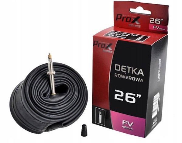 

Dętka Rowerowa Prox 26 Fv Presta 48mm 1.75-2.125