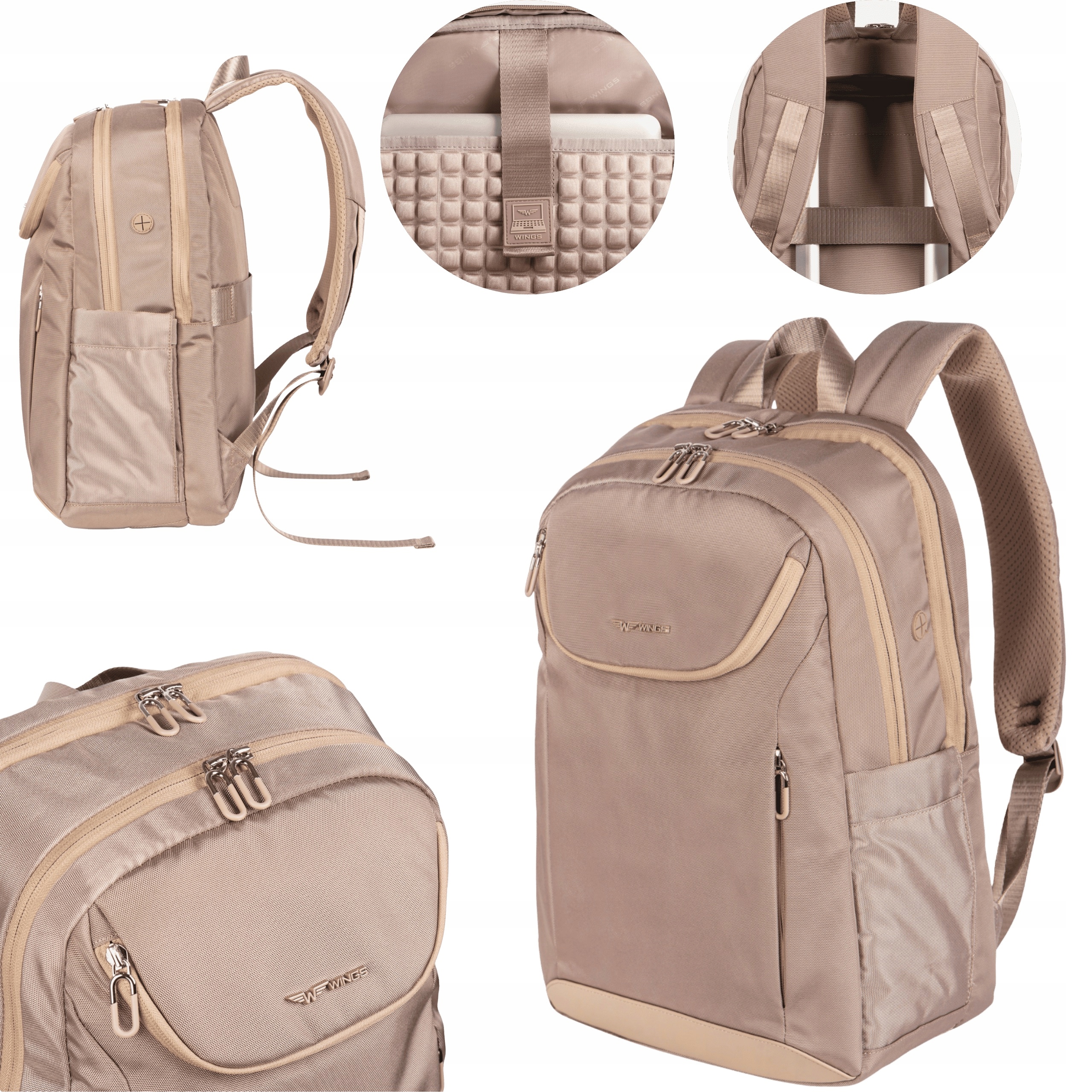 Wings Plecak wielofunkcyjny damski Skylark beige