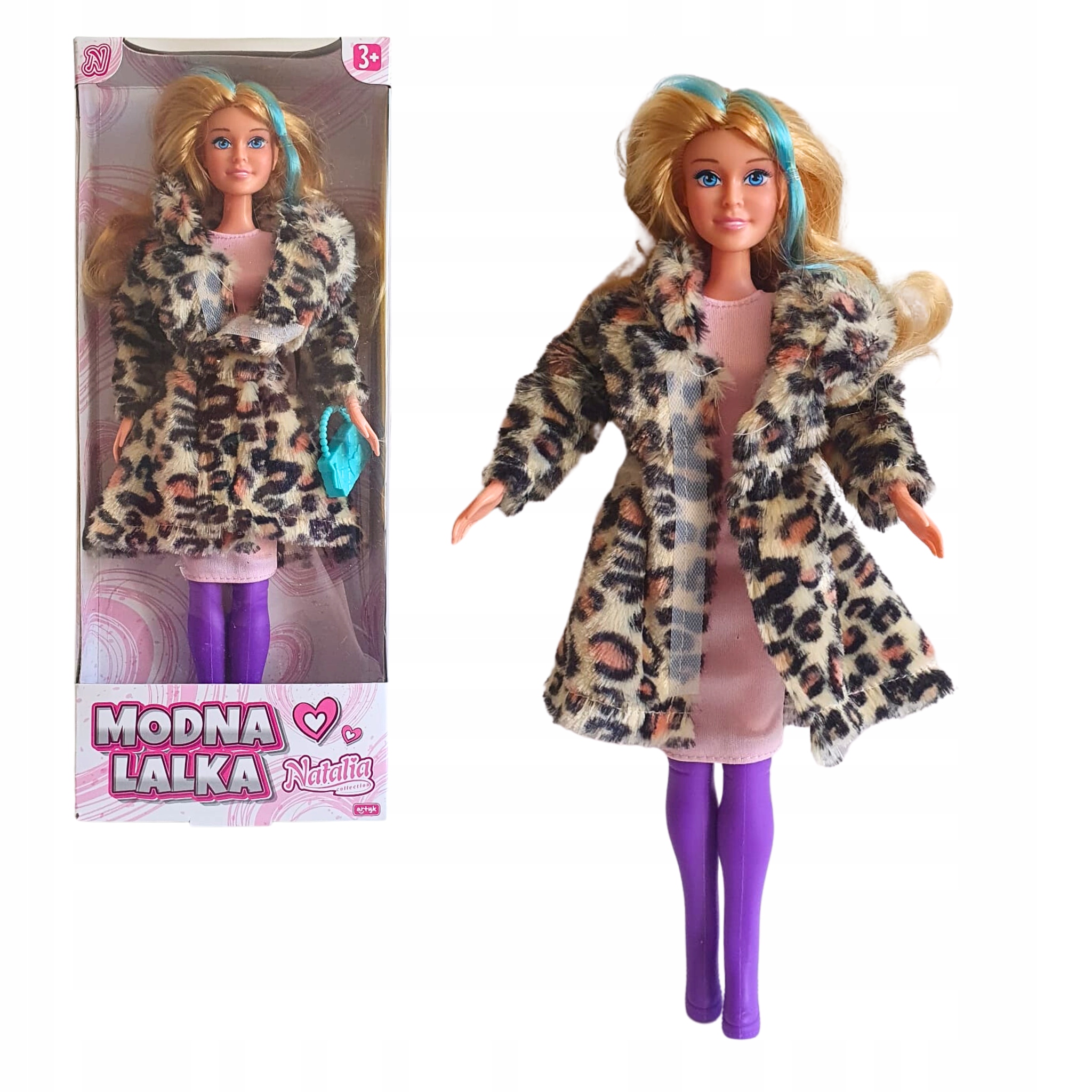 Lalka Modna Natalia w ubranku -kożuszek 29cm