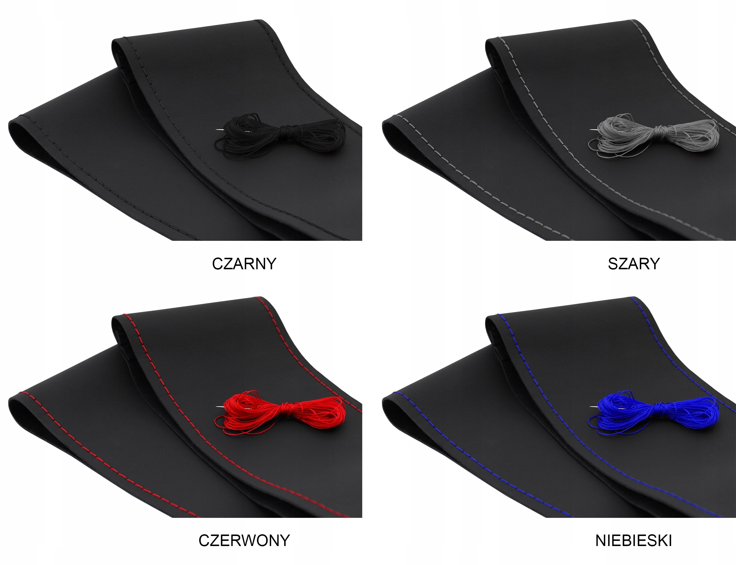 SKÓRZANY POKROWIEC 1K NA KIEROWNICE do Mercedes 190 (1982-1993) Producent Pok-Ter