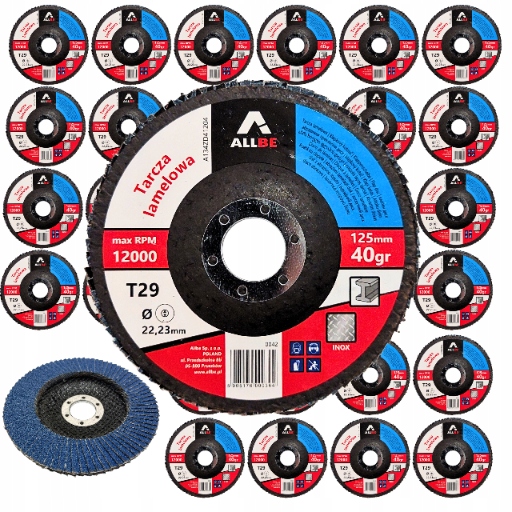 Lamelový Kotouč 125 Pro Broušení Kovu Inox P40 Lamelka 100 Ks