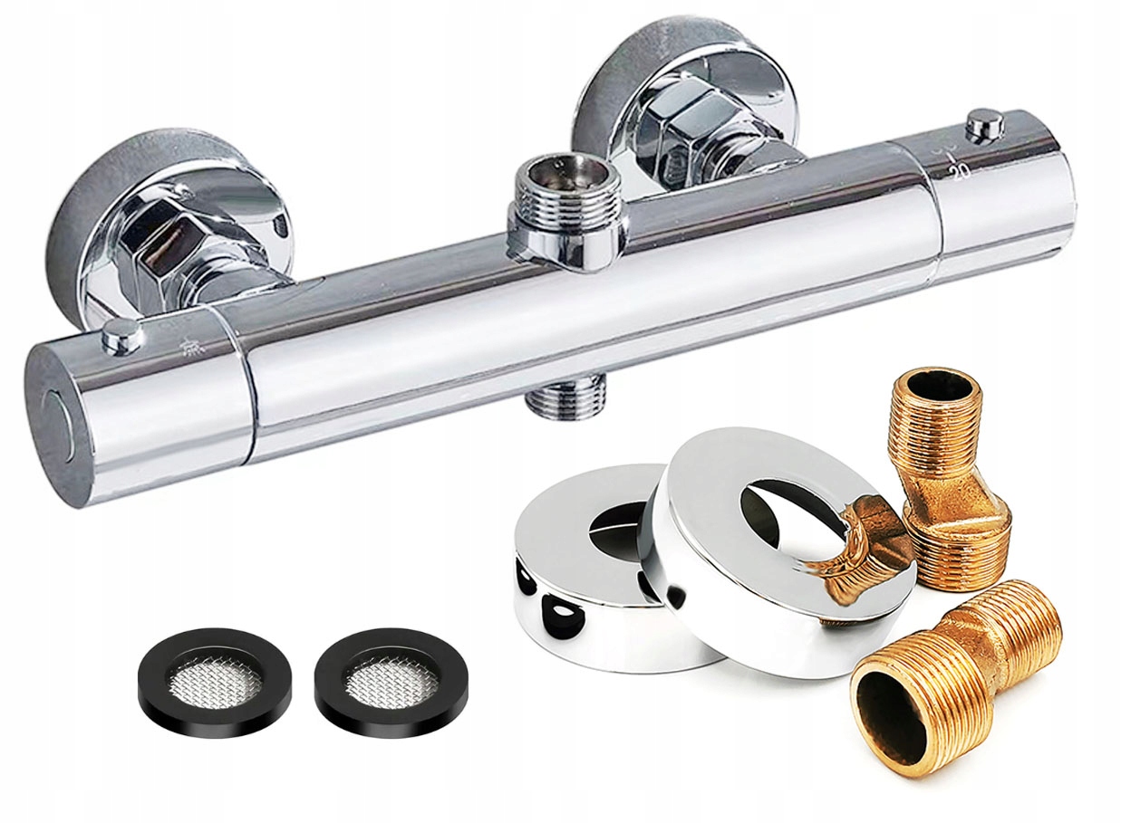 Sprchová Termostatická Sprchová Baterie, Koupelnový Termostat, Chrom