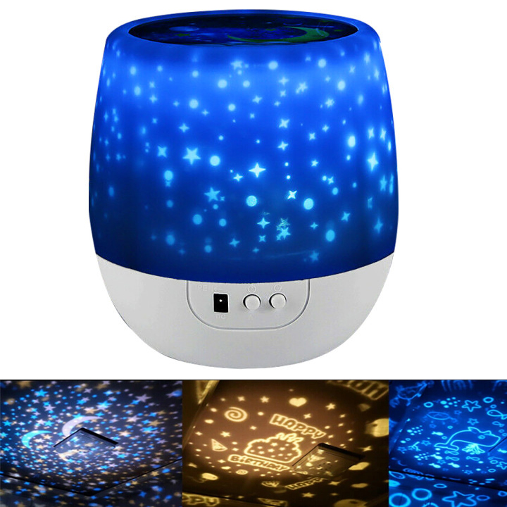

Lampka Nocna Projektor Gwiazd Nieba Obrotowa 360°^