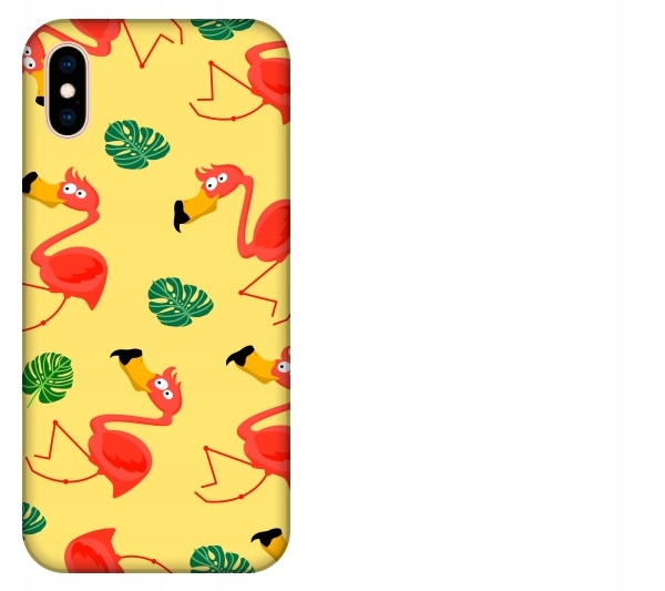 

Etui pokrowiec iPhone Xs Max Flamingi smieszne
