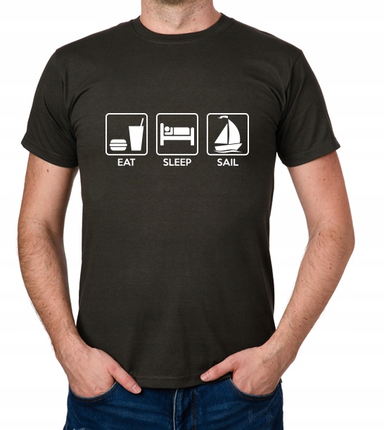 

koszulka Eat Sleep Sail prezent