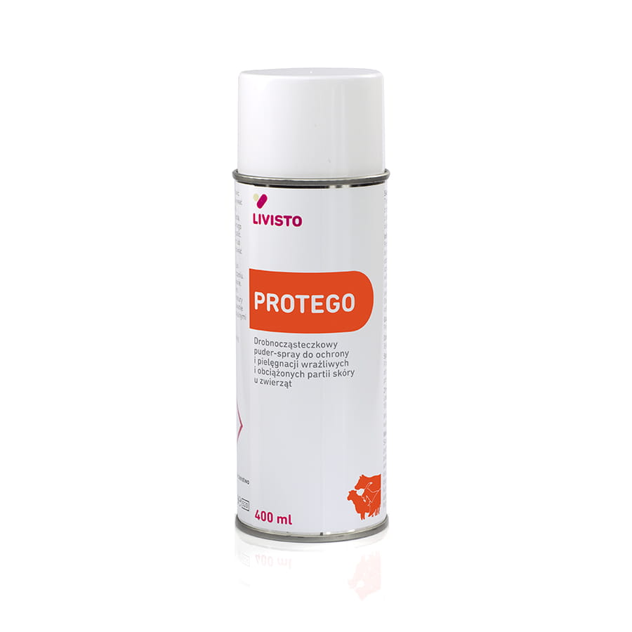 Livisto Protego Puder Spray na rany dla zwierząt dla bydła krów 400ml
