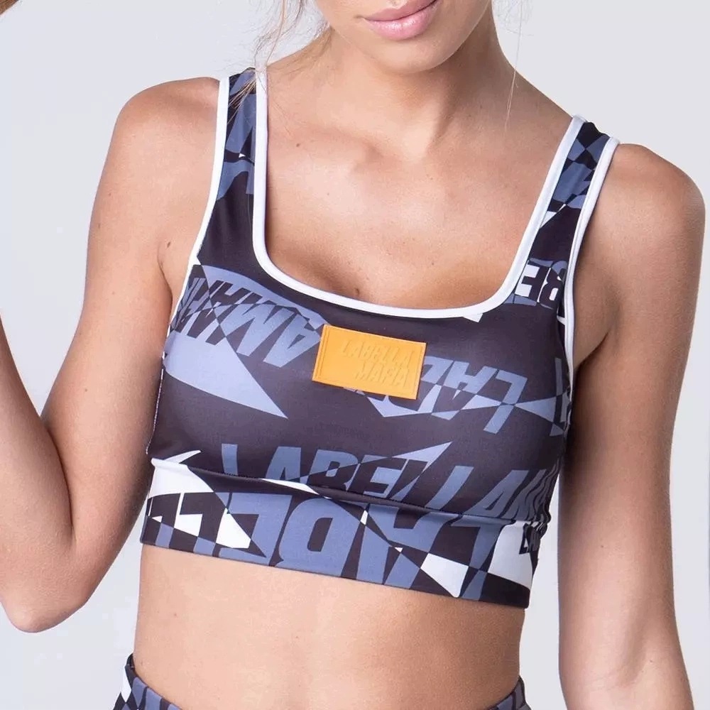 Biustonosz sportowy Labellamafia Top Logomania S
