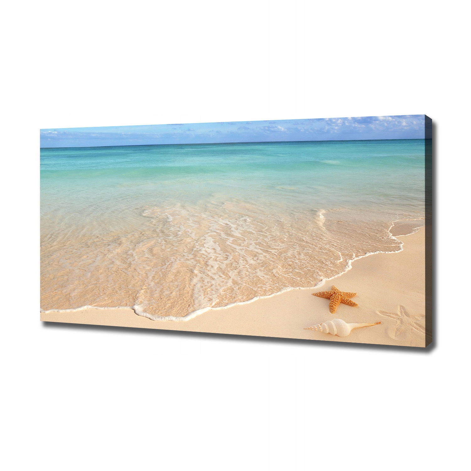 

Foto obraz na płótnie Rozgwiazda na plaży 120x60cm