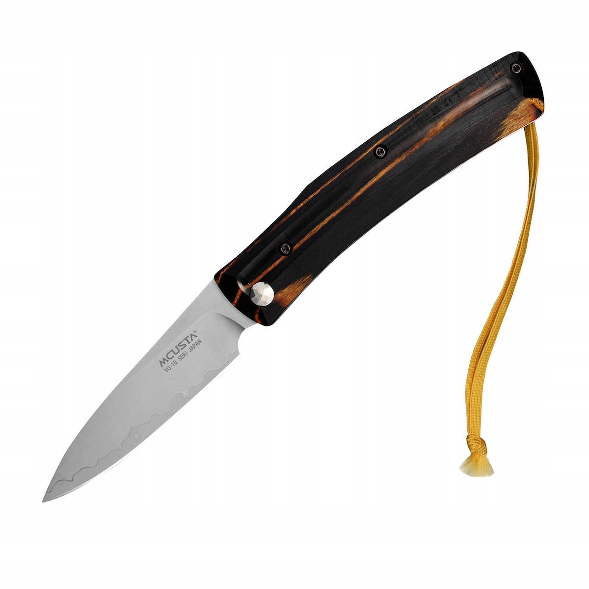 Mcusta Zanmai Friction Folder Černo-žlutý VG10 Japonský Nůž 7,5 cm
