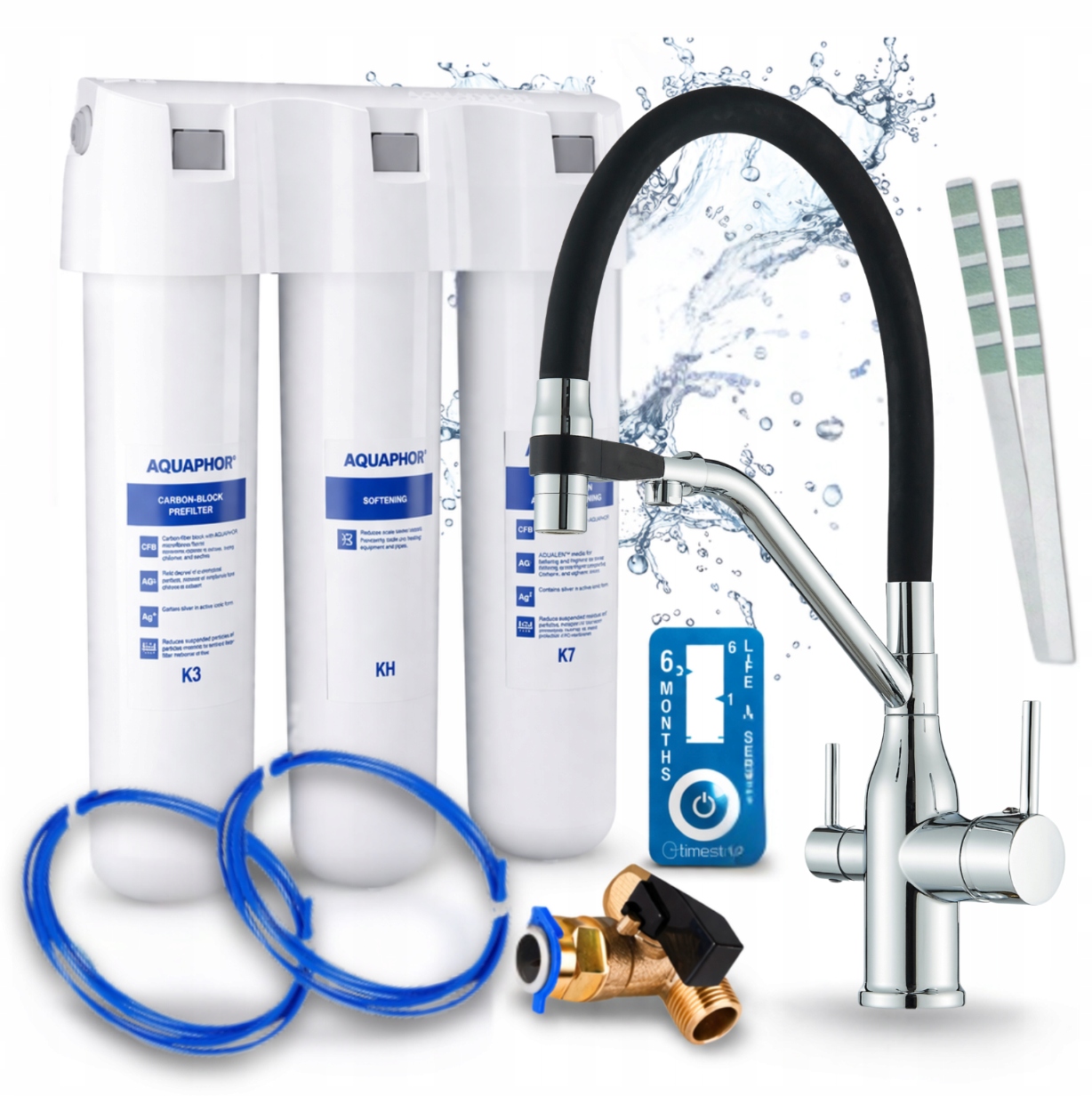 Kuchyňský Filtr Na Vodu Aquaphor Křišťál H A Flexibilní Třícestná Baterie