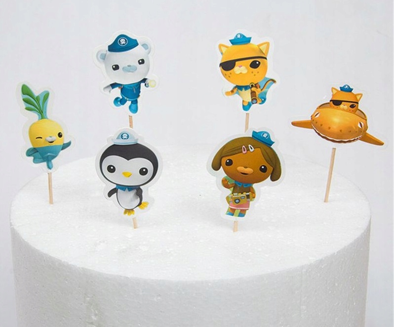 

Topper do tortu muffinek urodziny Oktonauci