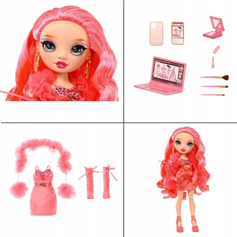 RAINBOW HIGH FASHION DOLL NEONOWO RÓŻOWA LALKA PRISCILLA PEREZ SERIA 5 Wiek dziecka 4 lata +