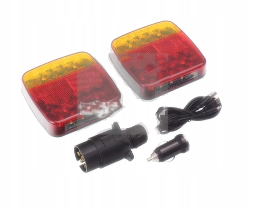 LAMPY TYLNE BEZPRZEWODOWE LED 12V ZESTAW LAMP LED