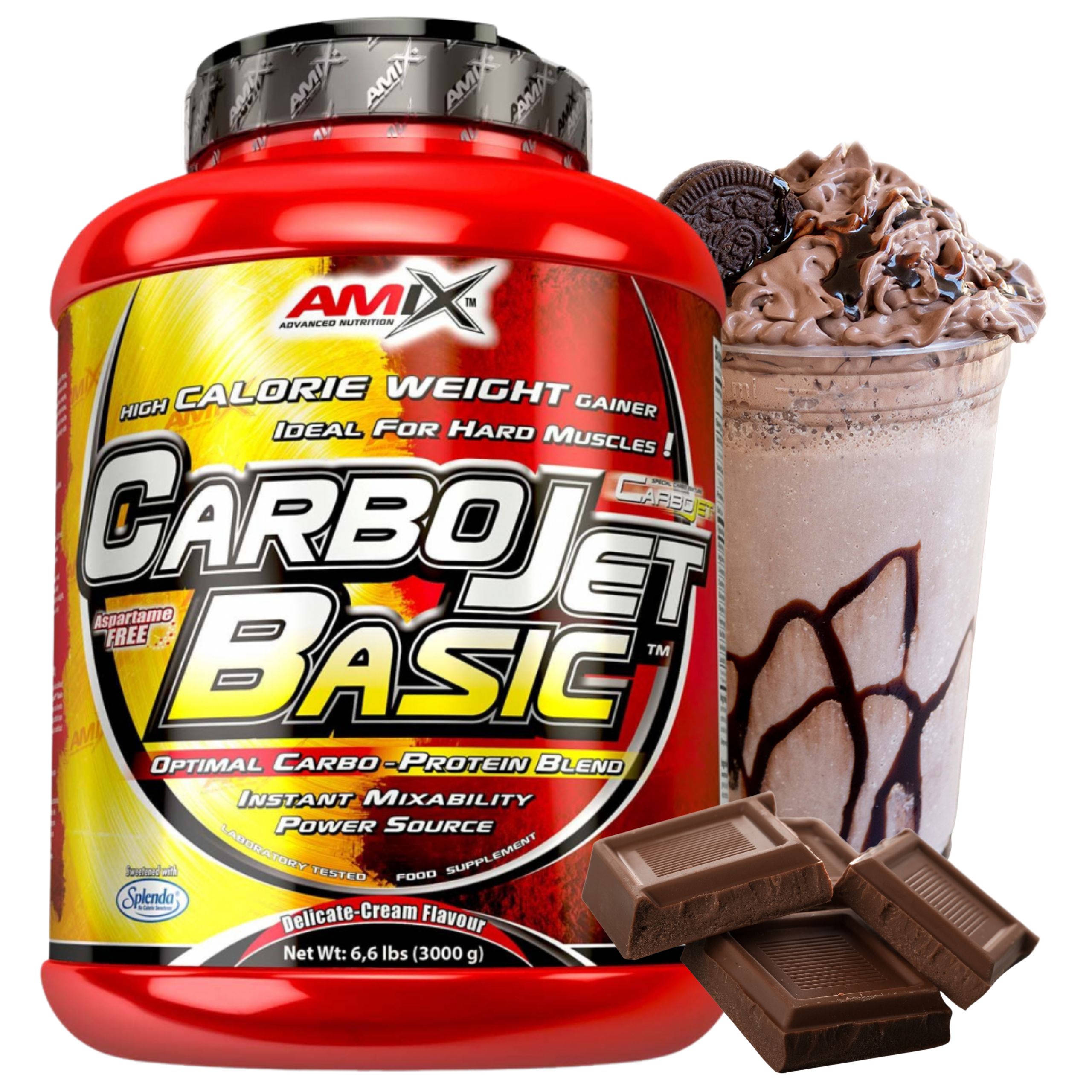 Protein Gainer Mas Protein a komplexní sacharidy Carbojet Basic 3 kg