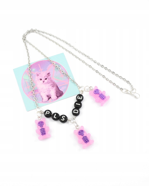 naszyjnik GUMIŚKI PLS DIE żelki misie pastel goth Materiał inny materiał