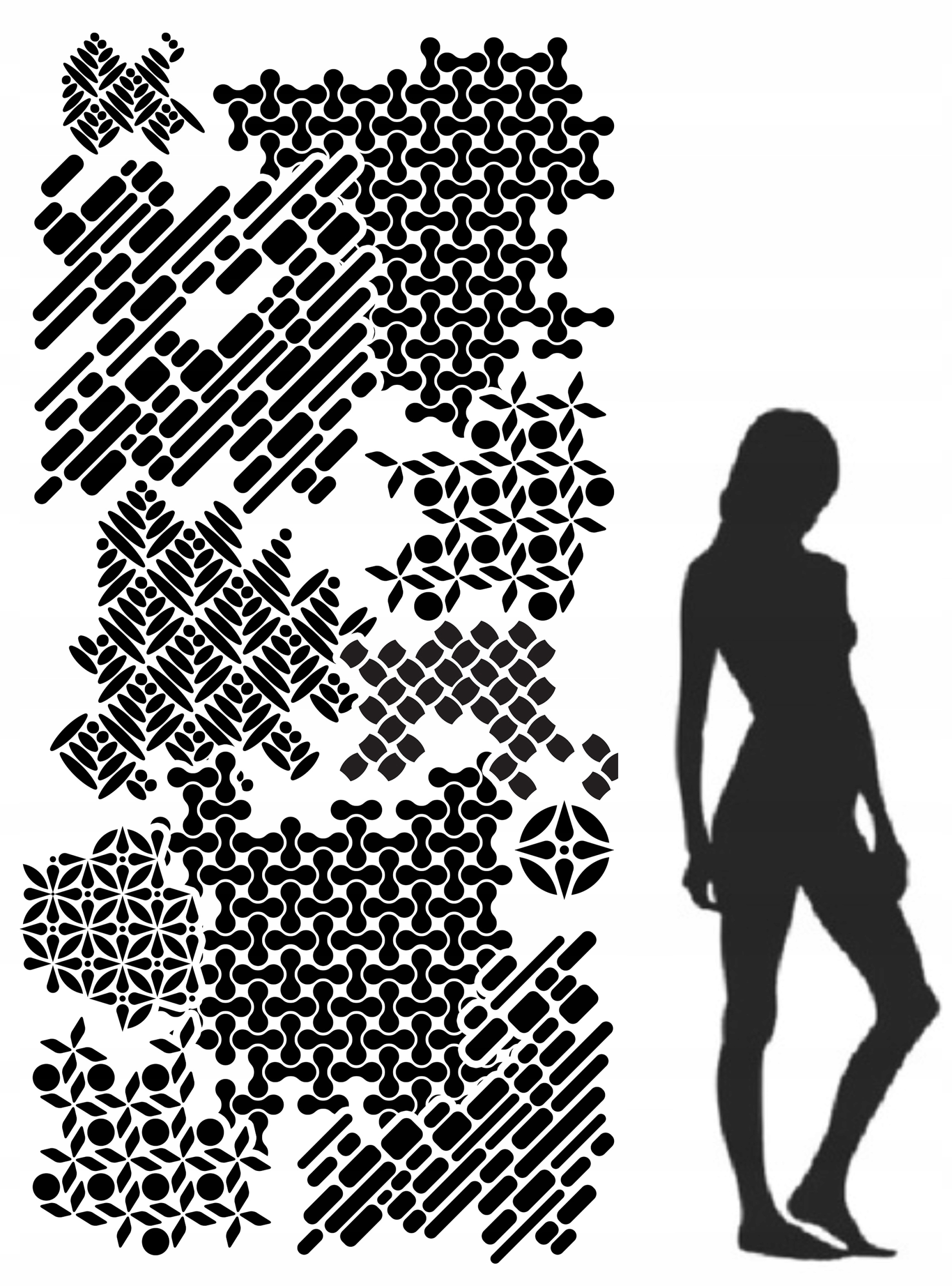 Malířská šablona omítková MAXX2 250×120 cm XXL Architektonický beton Omítka