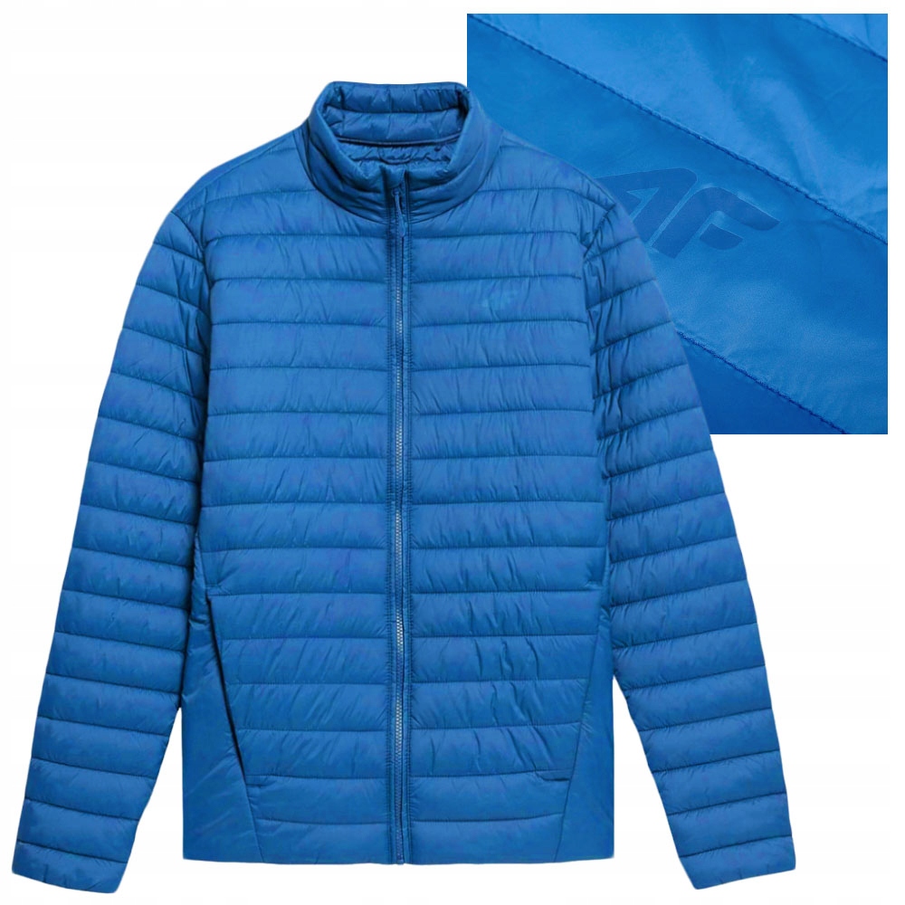 4F pánská péřová bunda bez kapuce TDJAM084 velikost S