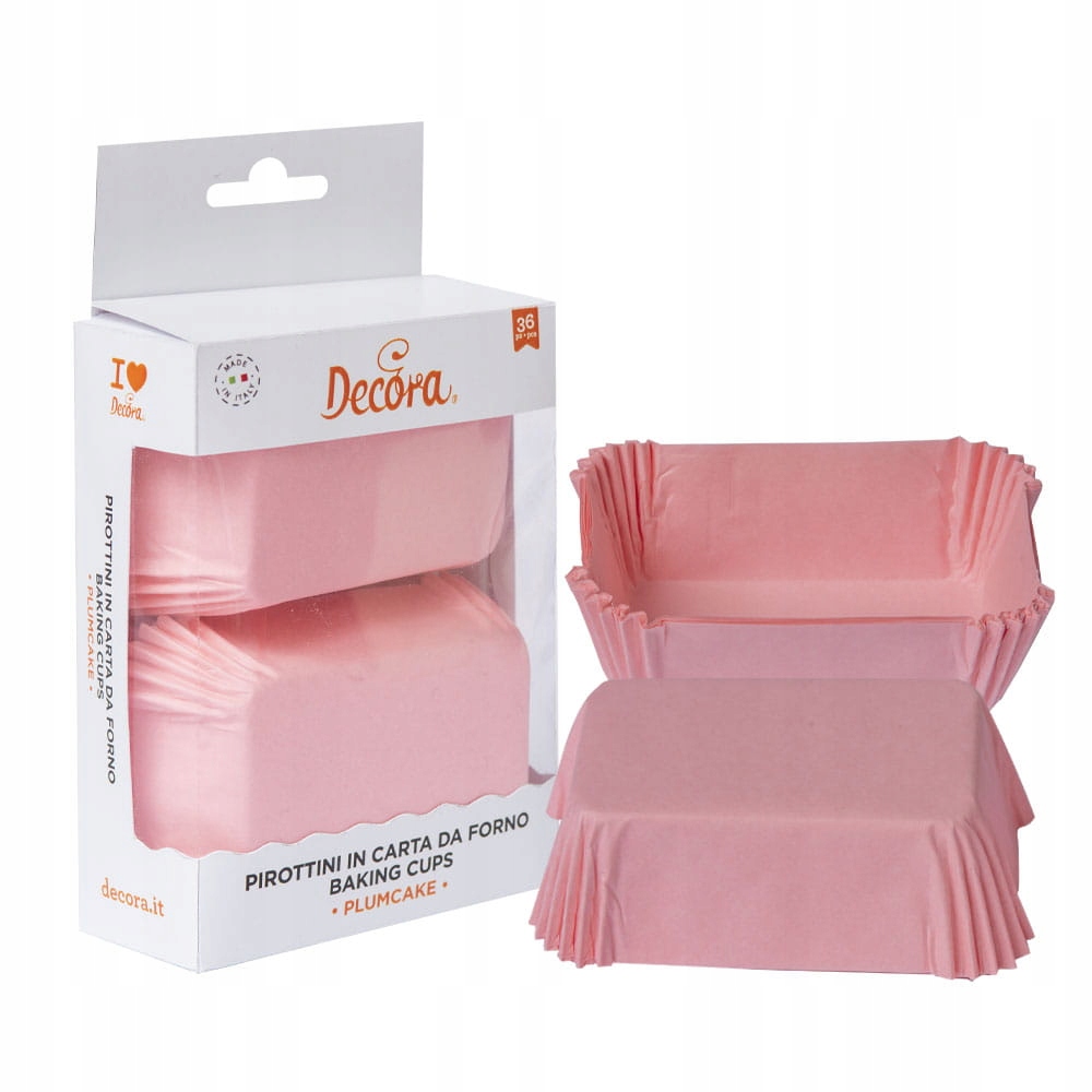 

Papilotki prostokątne Różowe 80x50x32mm Decora 3 s