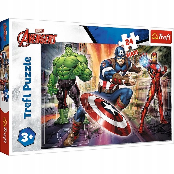 PUZZLE 24 MAXI W ŚWIECIE AVENGERSÓW