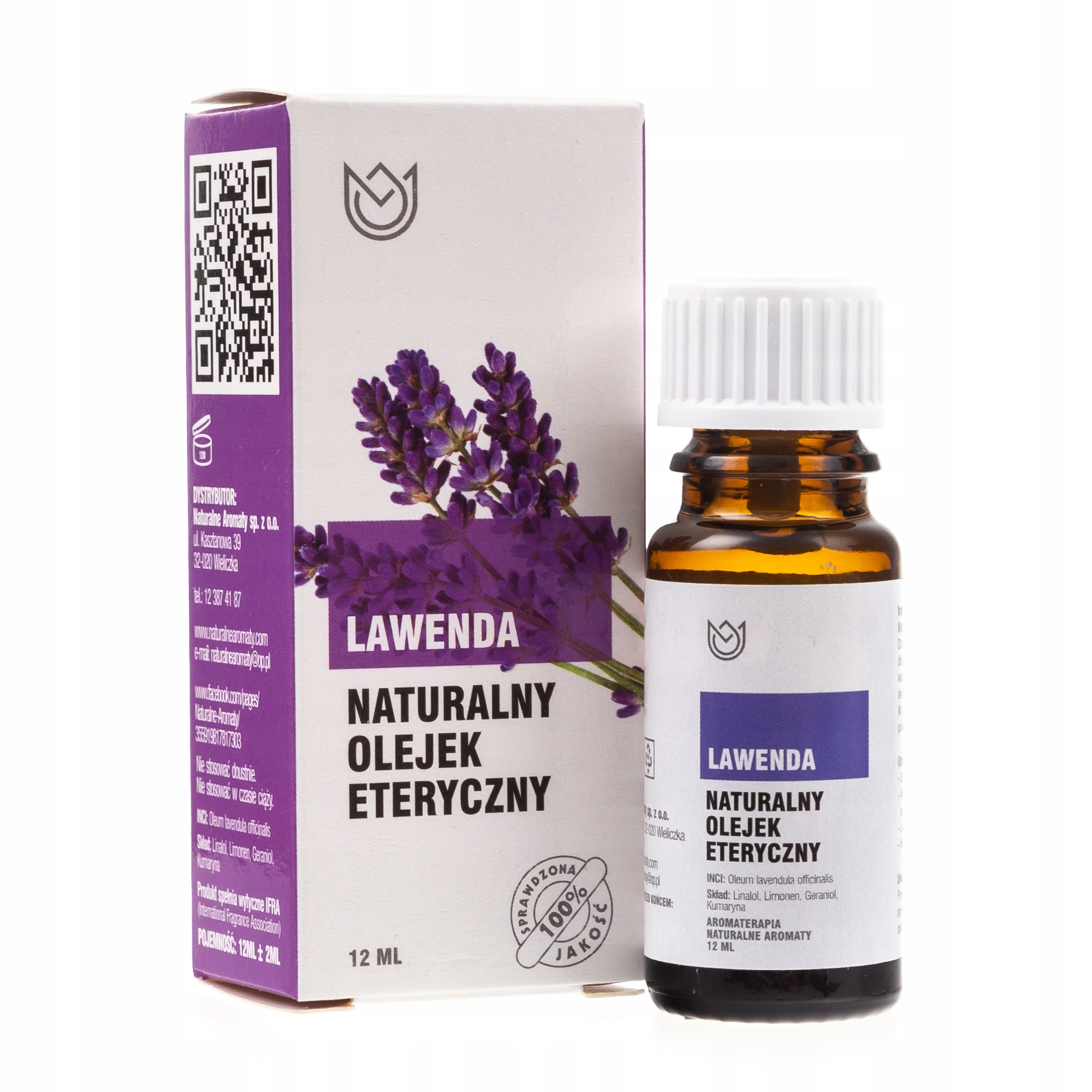 

Olejek Eteryczny Lawenda Zwalcza Stres 12 ML
