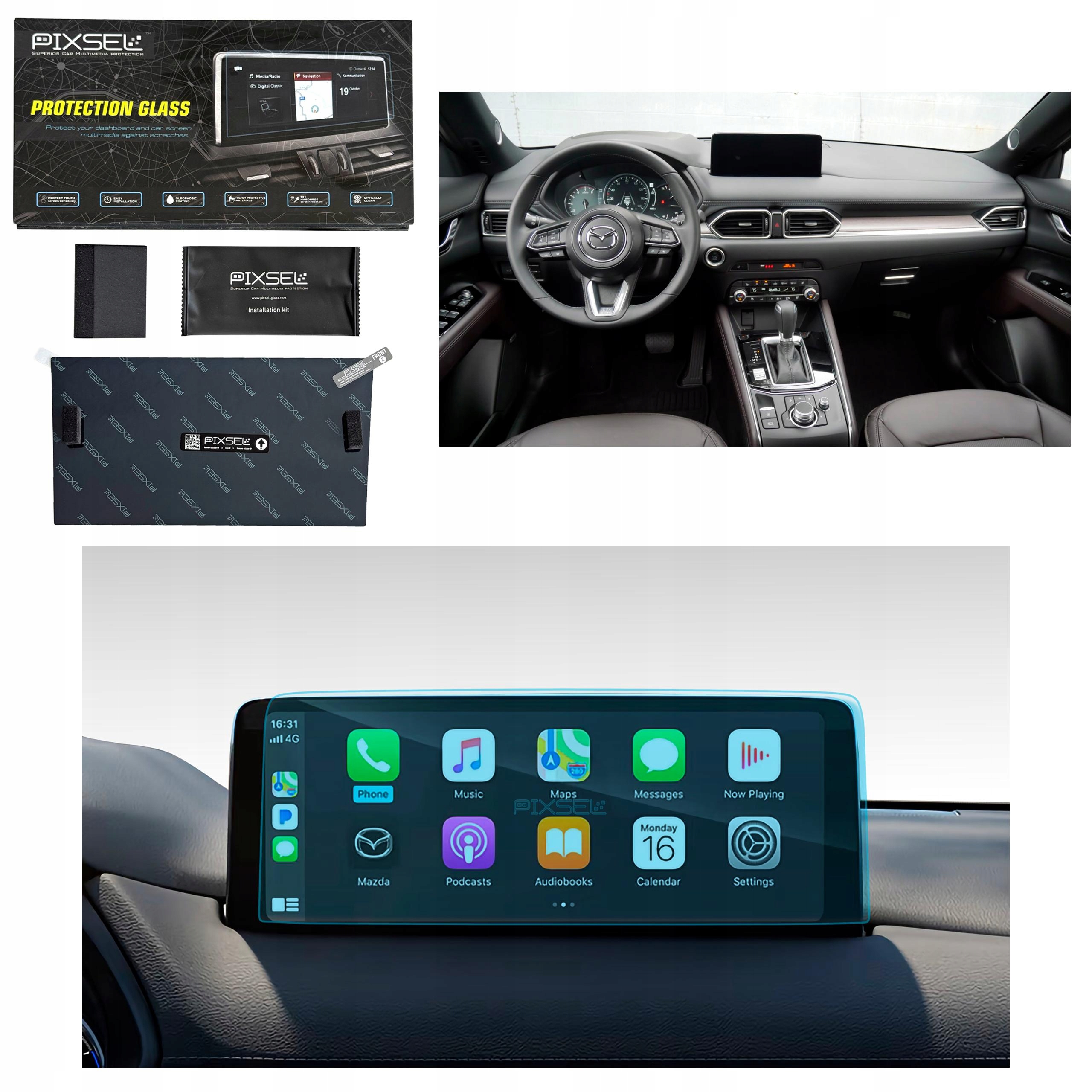 Antyodciskowe Matowe Szkło Ochronne Mazda CX-5-11.6“ 2020-na monitor