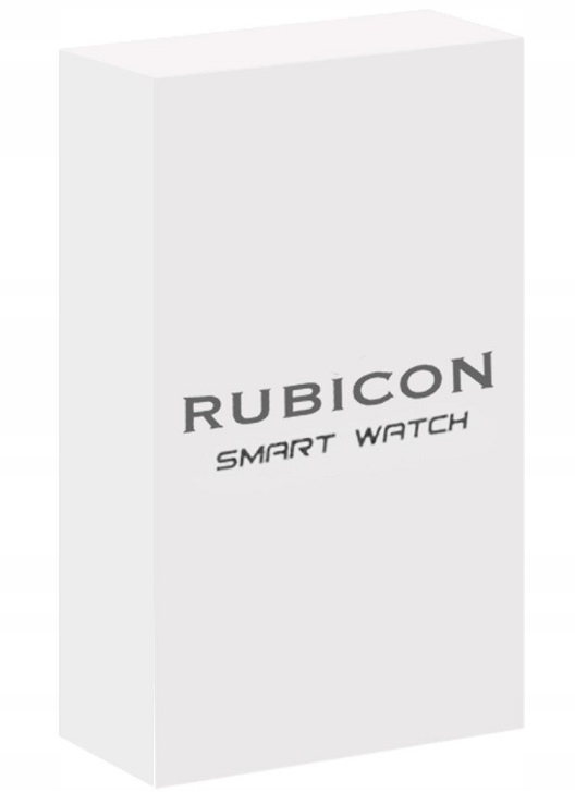 SMARTWATCH MĘSKI RUBICON MENU PL CIŚNIENIE SMS BOX Kształt koperty okrągła