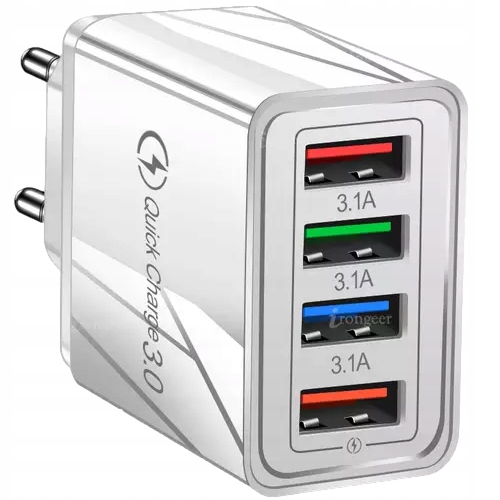 

Szybka Ładowarka Sieciowa 4xUSB Quick Charge 3.0