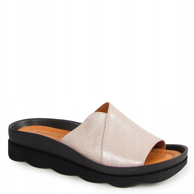 Boccato 031.1072 Pudrové Kožené Nazouváky 40