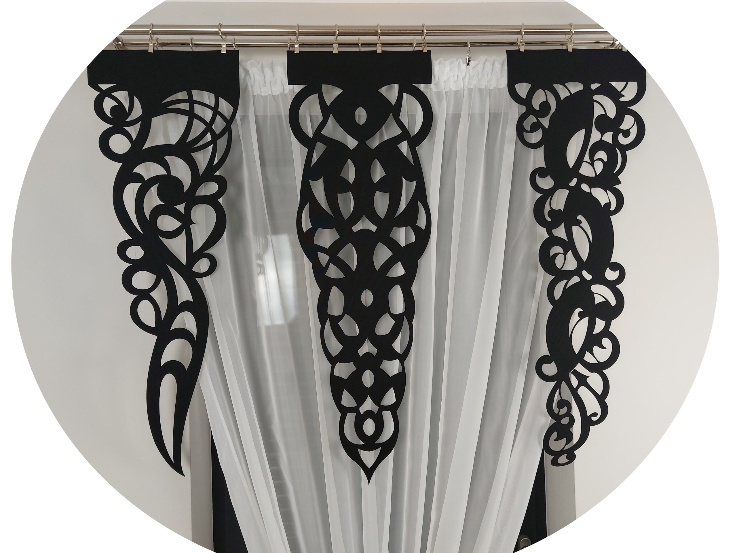 

Zawieszka Ażur Ornament Panel Pionowy Ozdoba 90X29