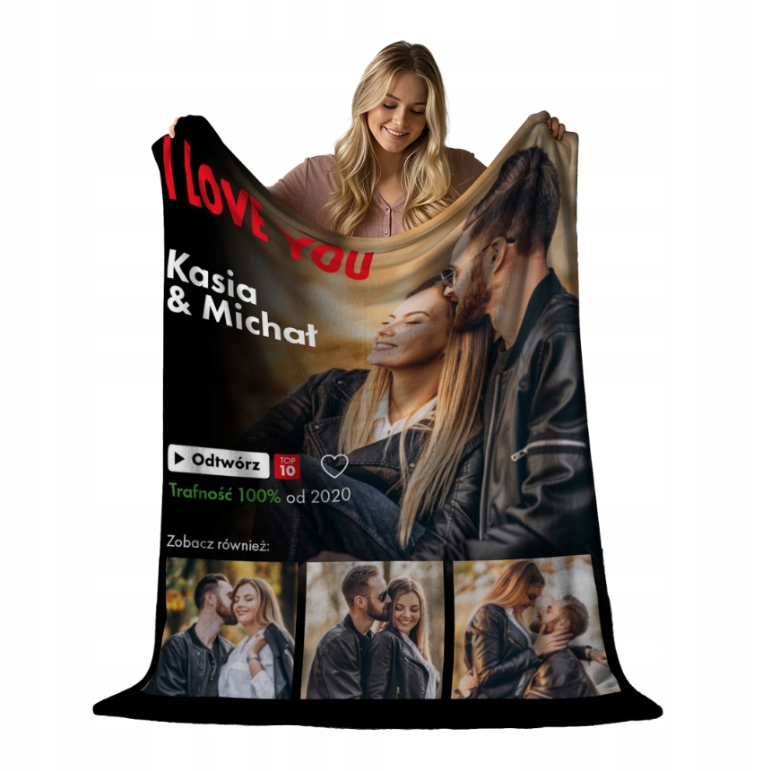 Deka Netflix s fotografií Dárek pro ni Personalizovaný den žen