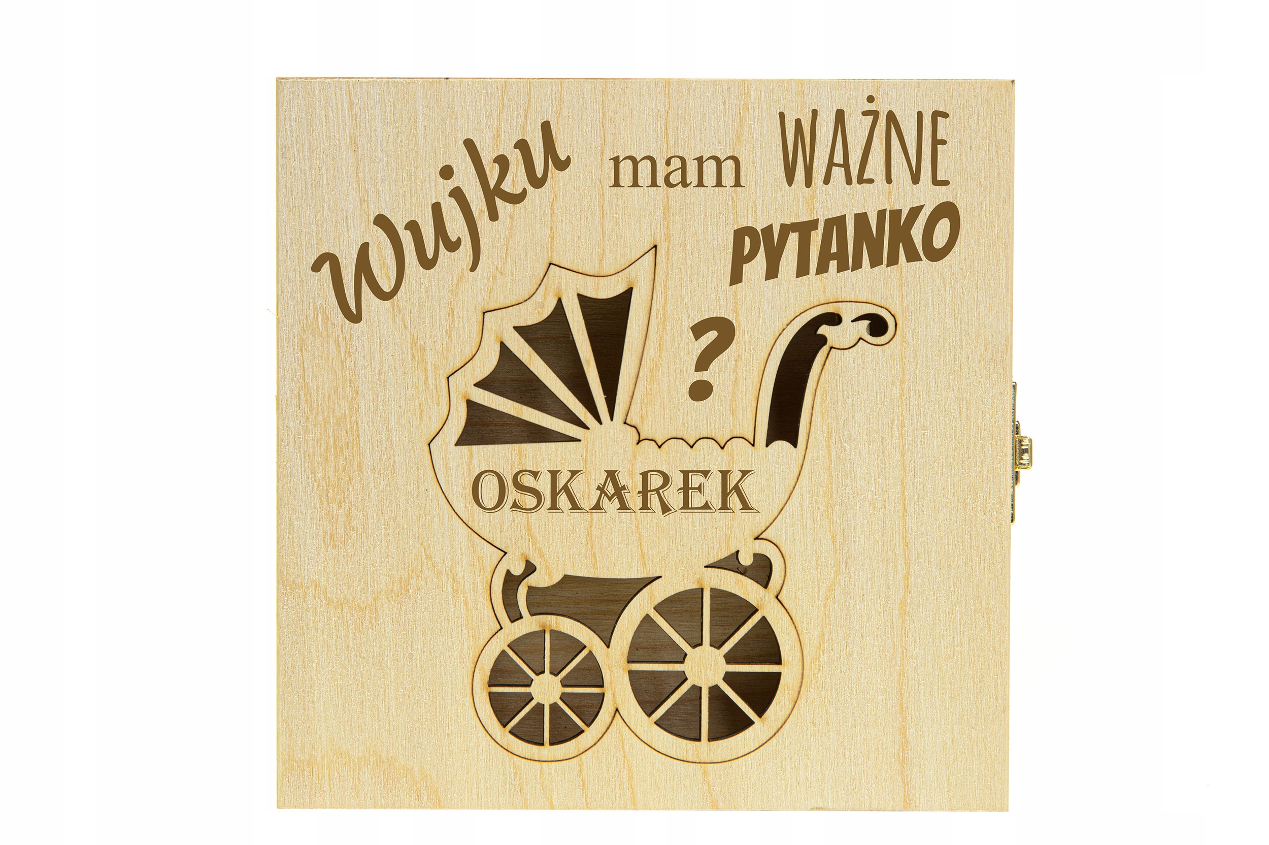 PROŚBA WUJKU CZY ZOSTANIESZ MOIM CHRZESTNYM KARTKA Kształt prostokątny