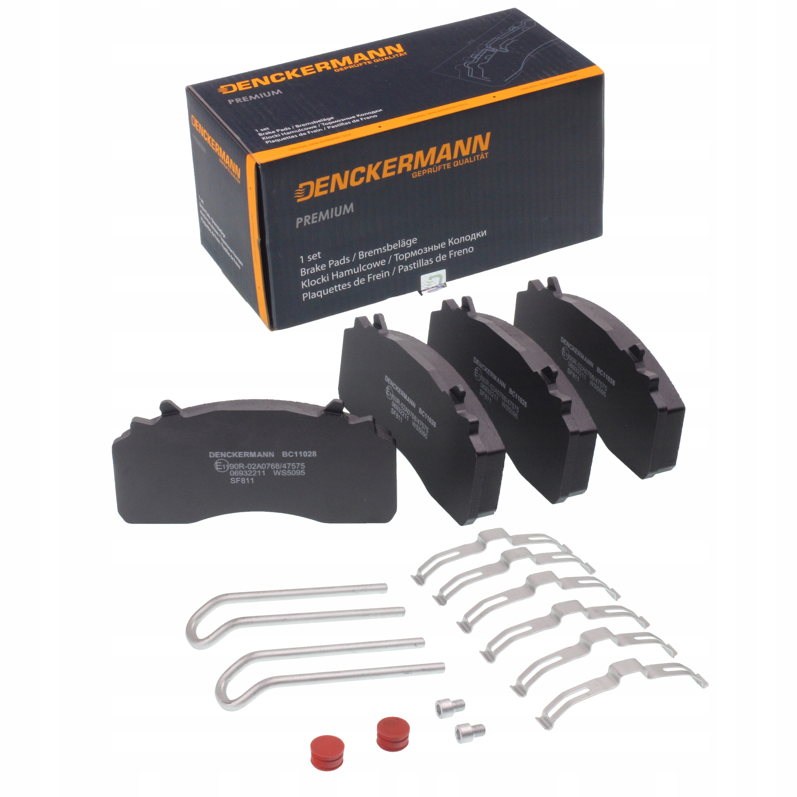 Brzdové destičky Mb Actros Mp4/5 Antos Arocs 2011r- Přední/zadní WVA29315