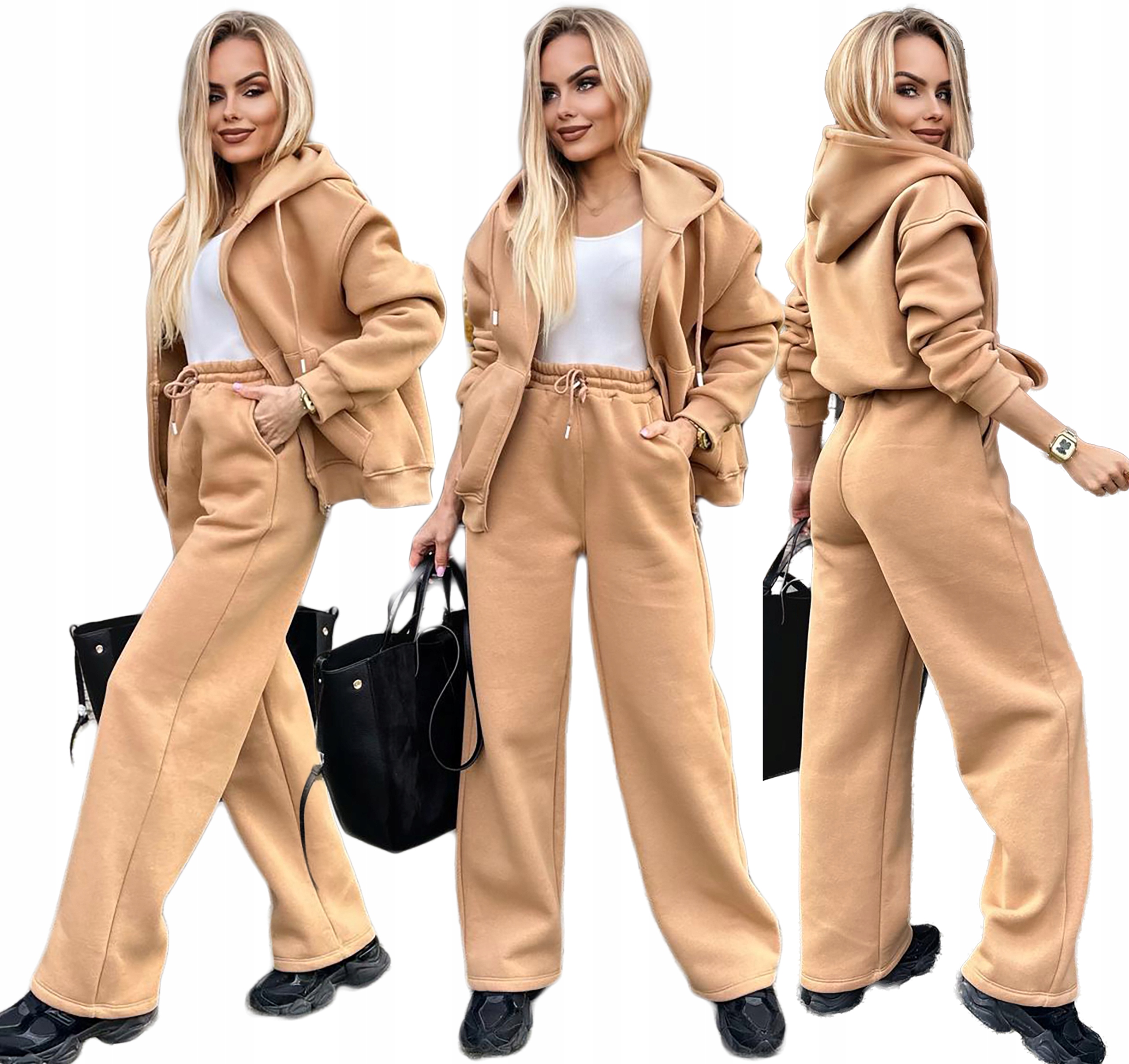 Bavlněná dámská tepláková souprava Teplákovka a rozepínací mikina XL Arletta