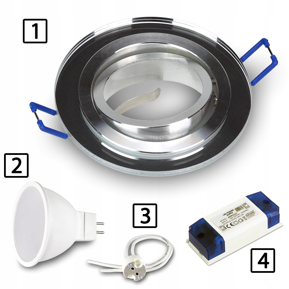 Oprawa halogenowa LUSTRO OKRĄGŁA RUCHOMA do LED Marka Kwazar Luminaire