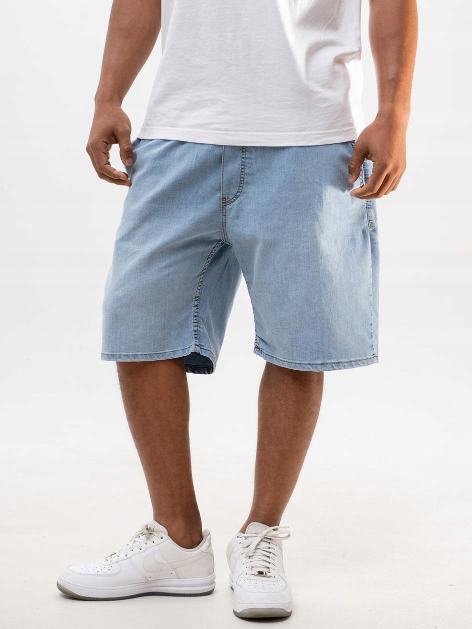 Krátké Kraťasy Široké Baggy Pánské Světle Modré LD M