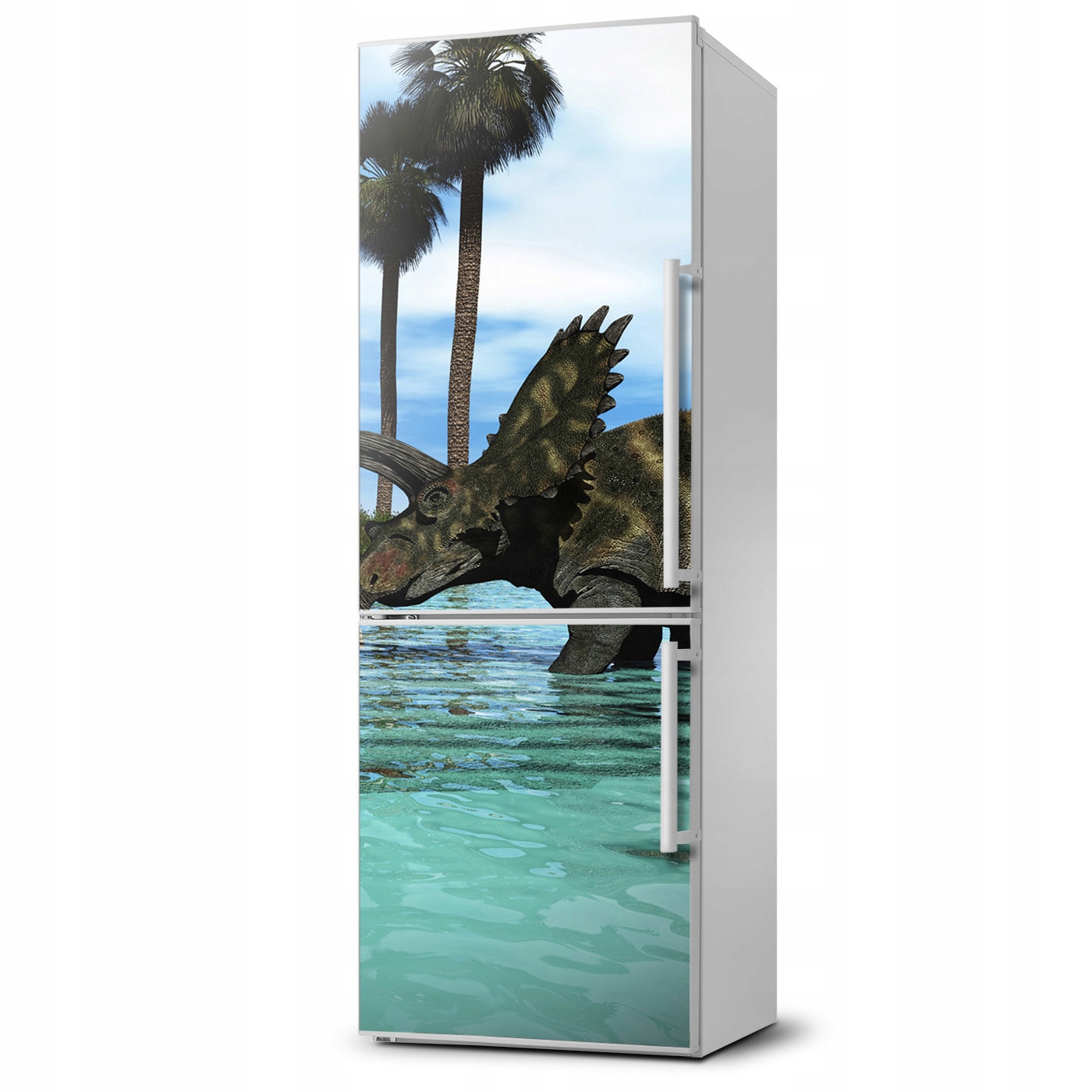 

Foto Magnes na lodówkę Dinozaury na plaży XL