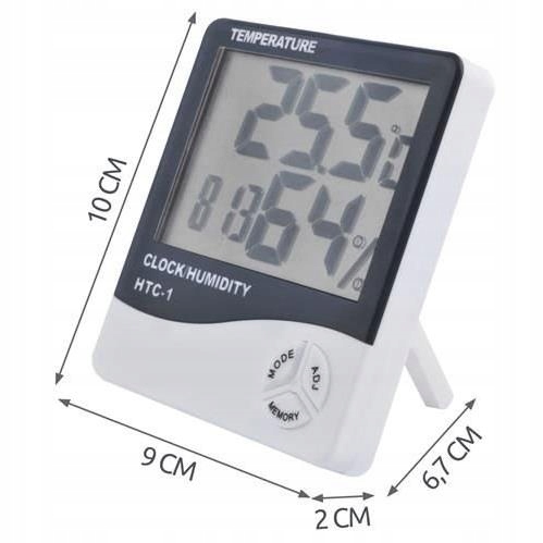 Termometr higrometr wilgotnościomierz zegar stacja pogodowa od -10°C do 50° Marka IZOXIS