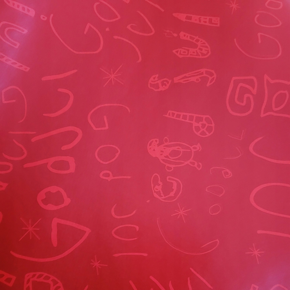 Papier czerwony do pakowania 57cmx2m 2m329