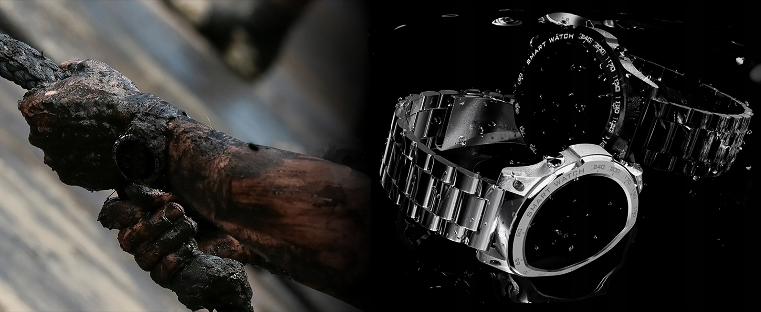 CZARNY SMARTWATCH ZEGAREK MĘSKI AMOLED SPORT PULS ROZMOWY SMART WATCH PL Transmisja danych brak