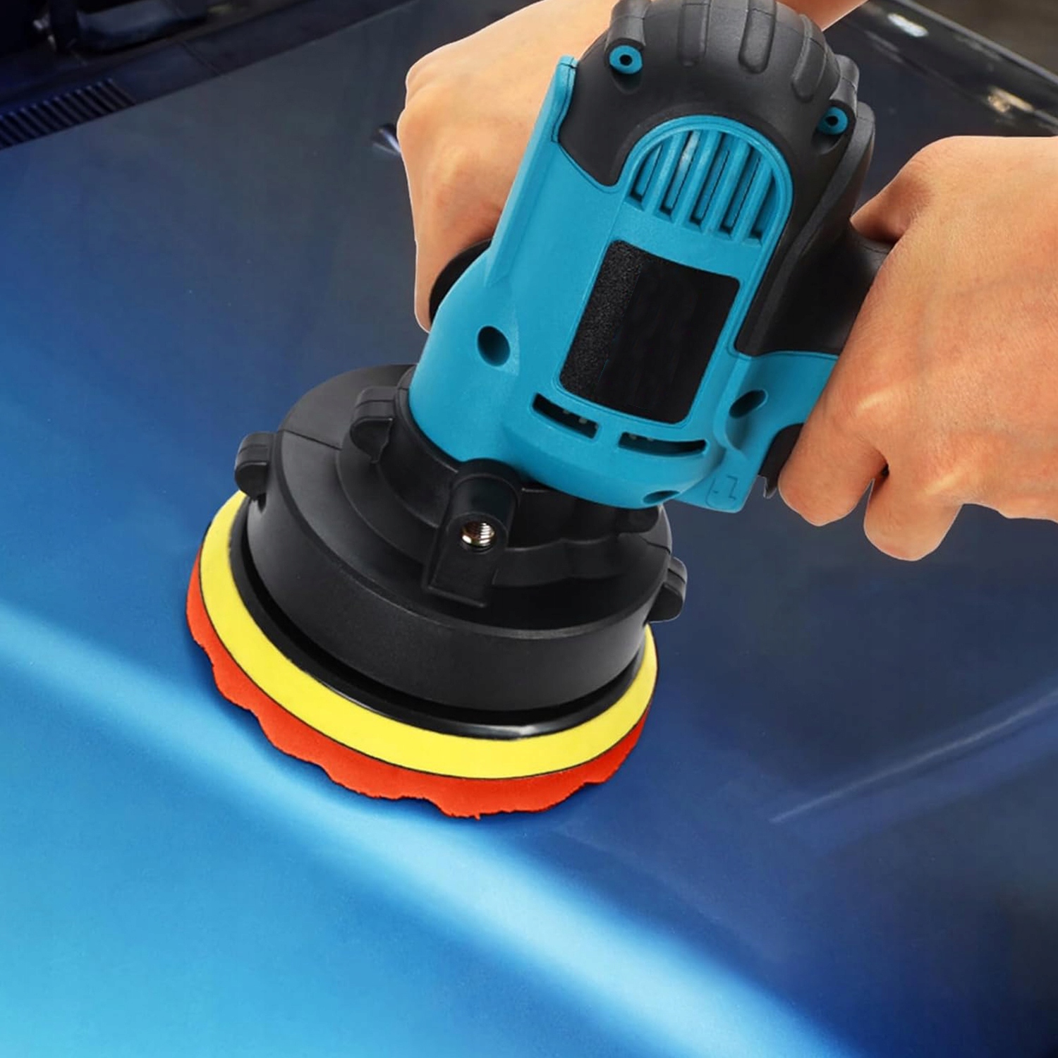 POLERKA SAMOCHODOWA SZLIFIERKA + GĄB ZESTAW PROFESJONALNY 700W EAN (GTIN) 0889997515434