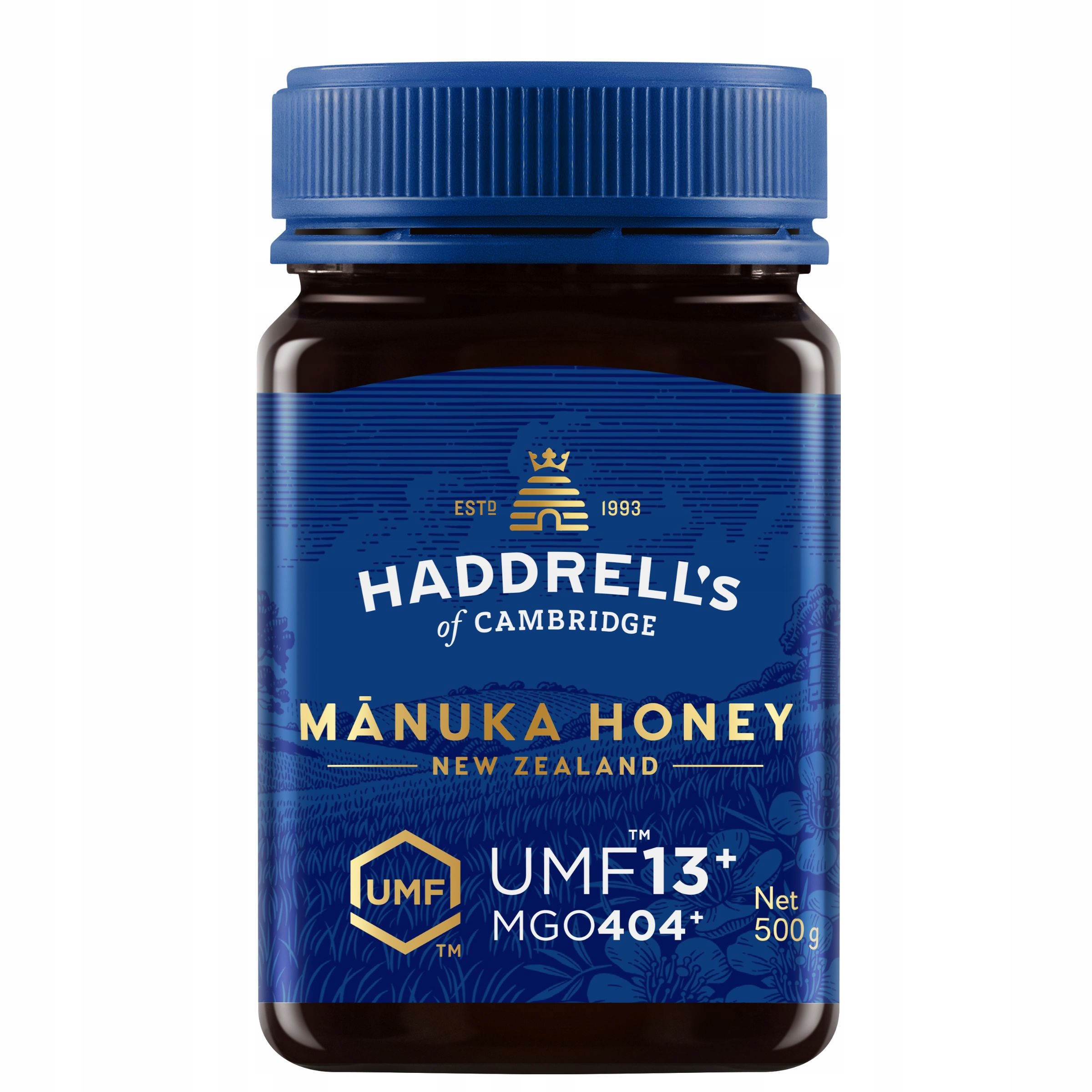 Levně Haddrell’s Umf 13+ Mgo 404+ 500 g Přírodní Med Manuka z Nového Zélandu